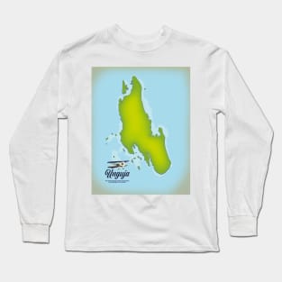 Unguja Travel map Long Sleeve T-Shirt